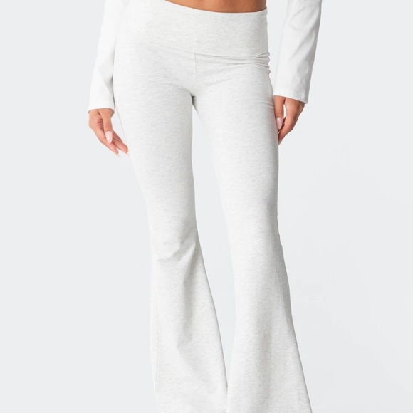 White Yoga Pants Flare